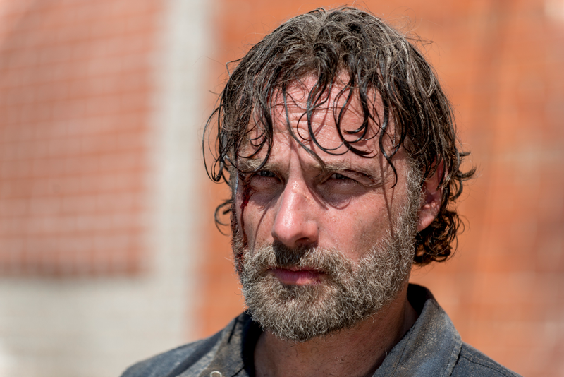 Rick (Andrew Lincoln), steadfastly refusing to consider his actions or their consequences.